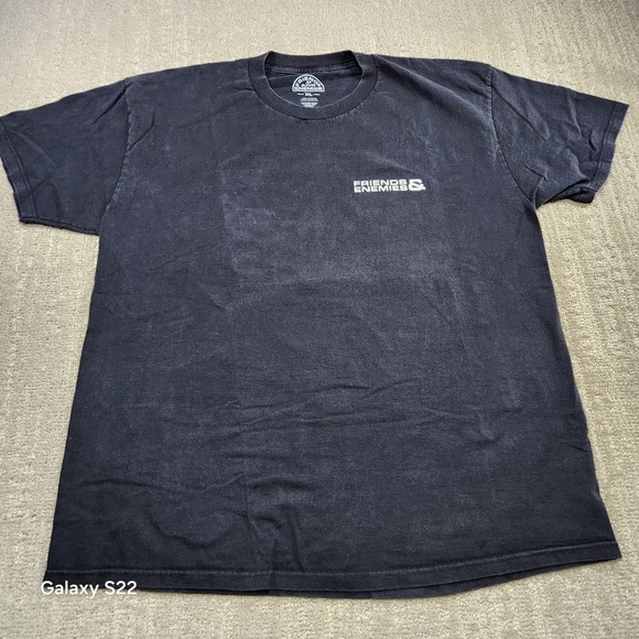 Anime Shirt Men XL Friends And Enemies Japanese Y2K Faded Cartoon - Picture 2 of 9